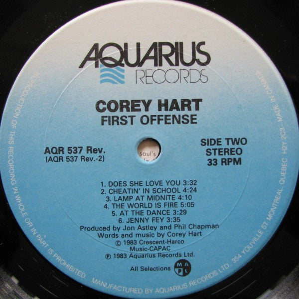 Corey Hart - First Offense - 1983