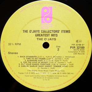 The O'Jays - The O'Jays Collectors' Items - Greatest Hits Vinyl Record