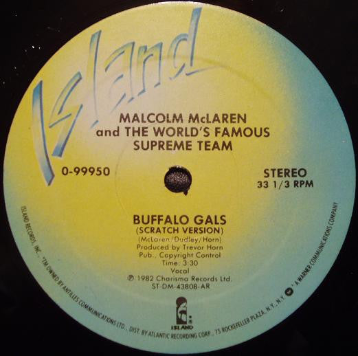Malcolm McLaren And World's Famous Supreme Team - Buffalo Gals - 1982