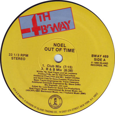 Noel - Out Of Time Vinyl Record