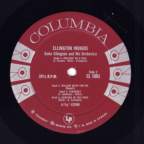 Duke Ellington And His Orchestra - Ellington Indigos Vinyl Record