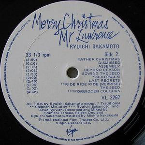 Ryuichi Sakamoto - Merry Christmas Mr Lawrence (Sound Track From The Motion Picture) - 1983