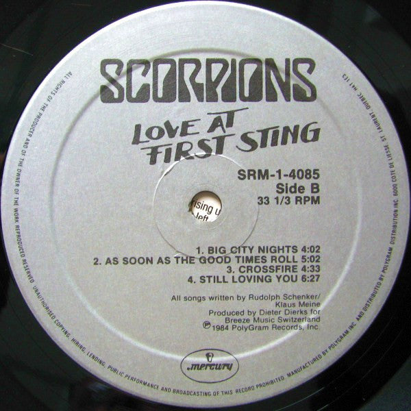 Scorpions - Love At First Sting