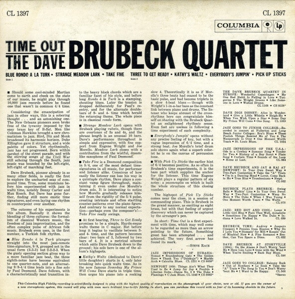 Dave Brubeck Quartet, The - Time Out - 1961