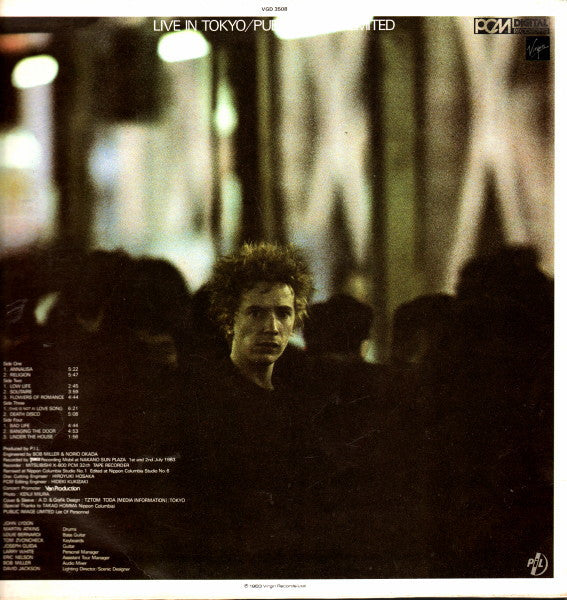 Public Image Limited - Live In Tokyo