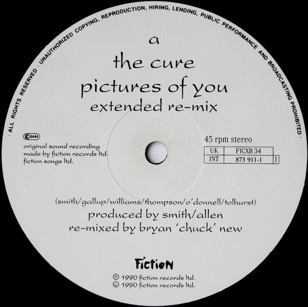 Cure, The - Pictures Of You - 1990