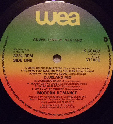 Modern Romance - Adventures In Clubland - 1981
