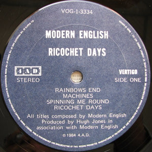 Modern English - Ricochet Days