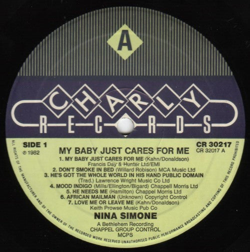 Nina Simone - My Baby Just Cares For Me - 1982