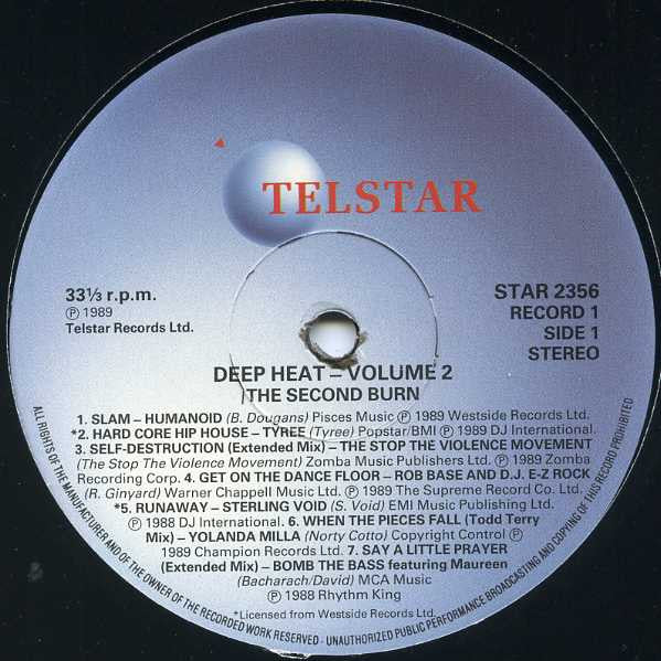 Various - Deep Heat 2 - The Second Burn - 1989