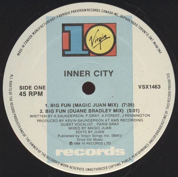 Inner City - Big Fun - 1988