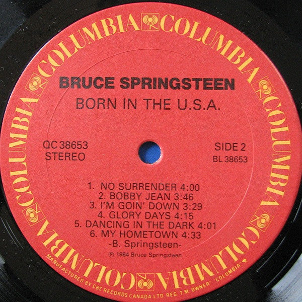 Bruce Springsteen - Born In The U.S.A. Vinyl Record