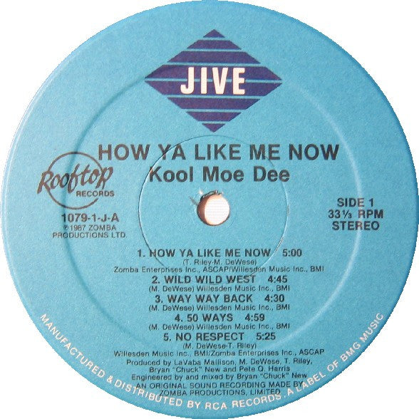 Kool Moe Dee - How Ya Like Me Now Vinyl Record