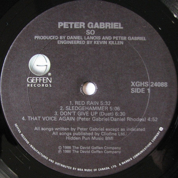 Peter Gabriel - So - 1986