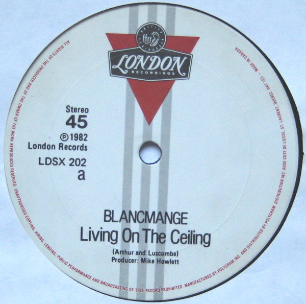 Blancmange - Living On The Ceiling / Feel Me - 1982