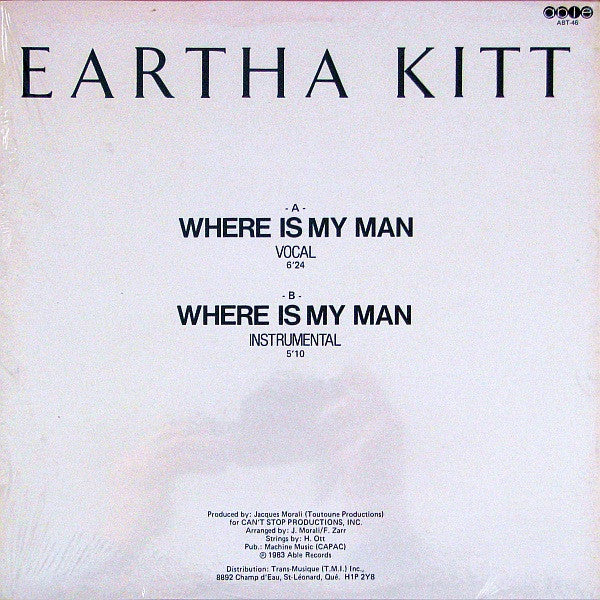 Eartha Kitt - Where Is My Man - 1983