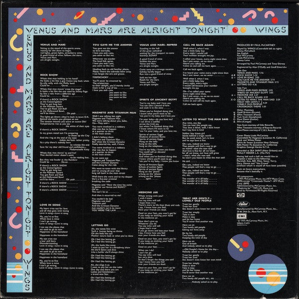 Wings - Venus And Mars - 1975