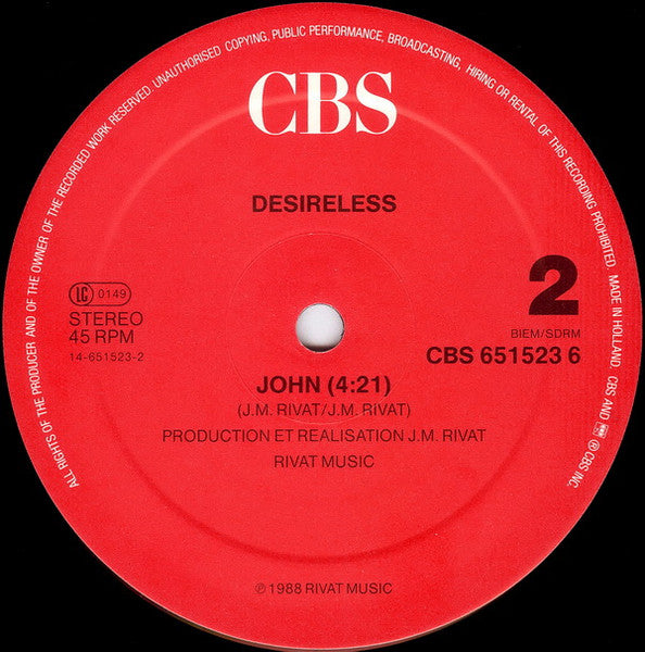 Desireless - John - 1988