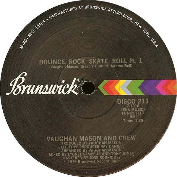 Vaughan Mason & Crew - Bounce, Rock, Skate, Roll - 1979