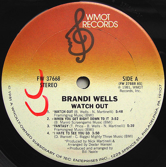 Brandi Wells - Watch Out - 1981