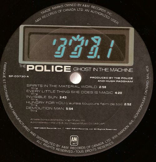Police, The - Ghost In The Machine - 1981