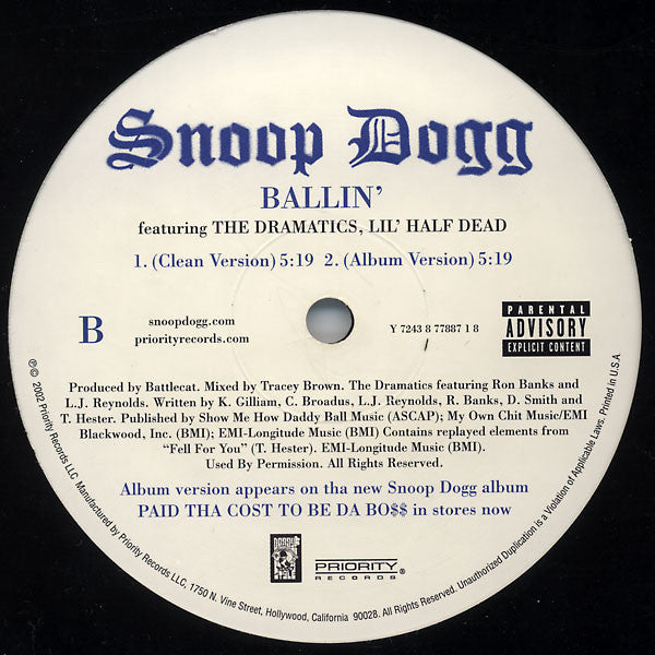 Snoop Dogg - Beautiful / Ballin'