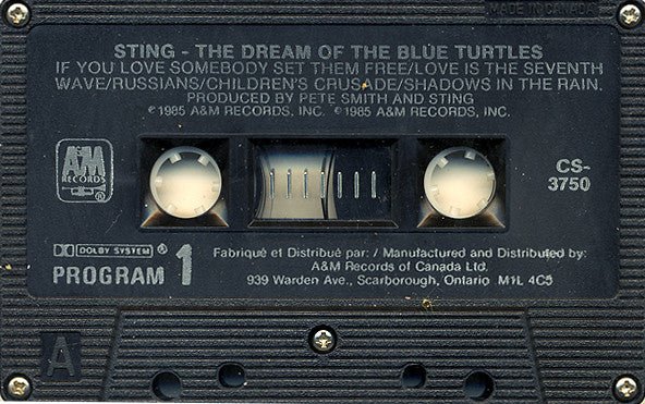 Sting - The Dream Of The Blue Turtles - 1985