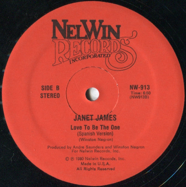 Janet James - Love To Be The One - 1980