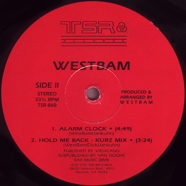 WestBam - Hold Me Back