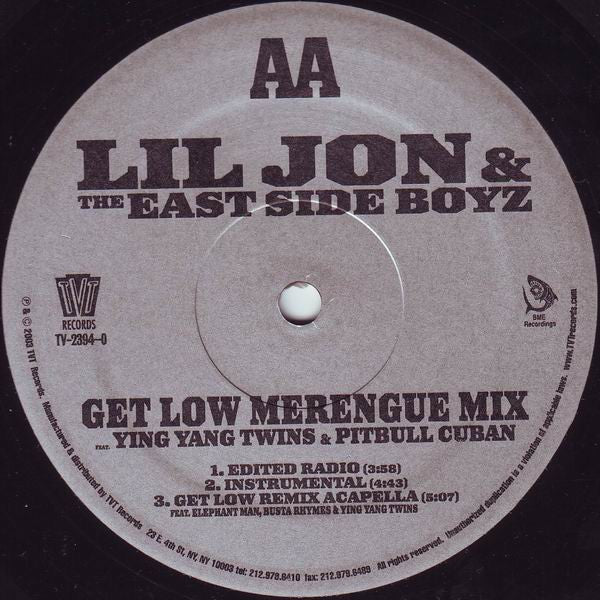 Lil' Jon & The East Side Boyz - Get Low (Remix) - 2003