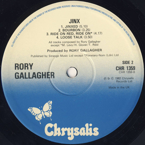 Rory Gallagher - Jinx - 1982