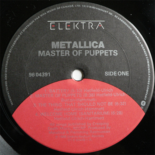 Metallica - Master Of Puppets - 1986