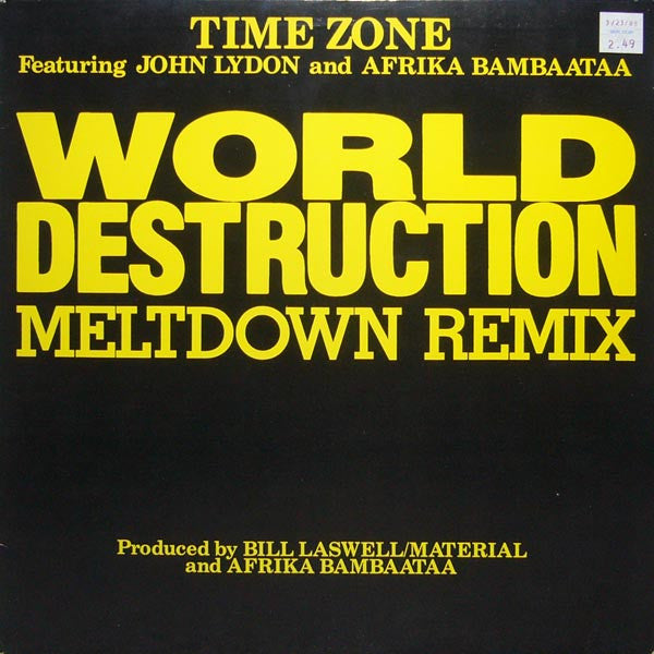 Afrika Bambaataa -  World Destruction (Meltdown Remix) Vinyl Record