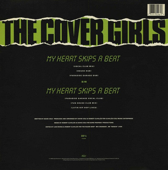 The Cover Girls - My Heart Skips A Beat Vinyl Record