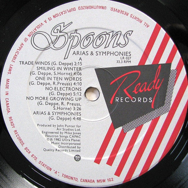 Spoons - Arias & Symphonies