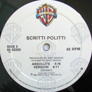 Scritti Politti - Wood Beez / Absolute