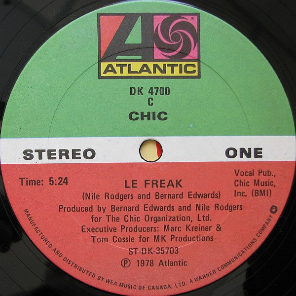 Chic - Le Freak Vinyl Record