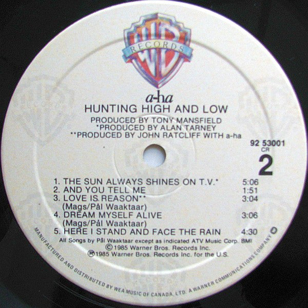 a-ha - Hunting High And Low - 1985
