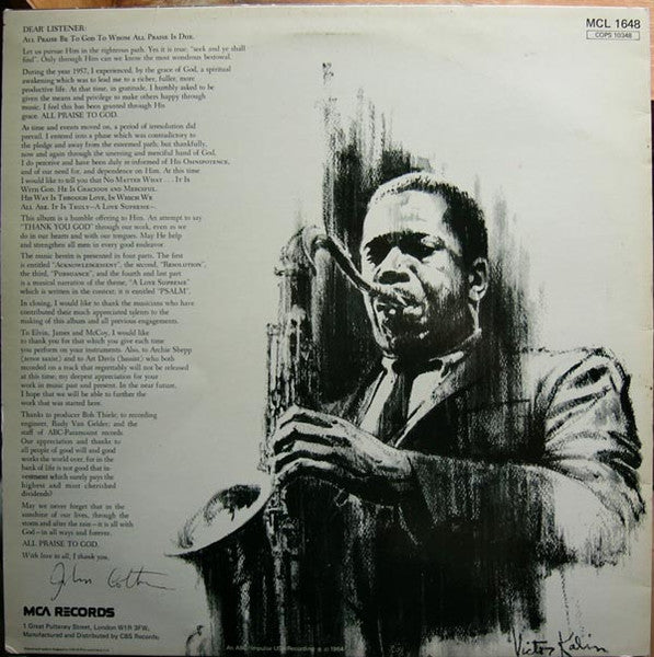 John Coltrane - A Love Supreme -