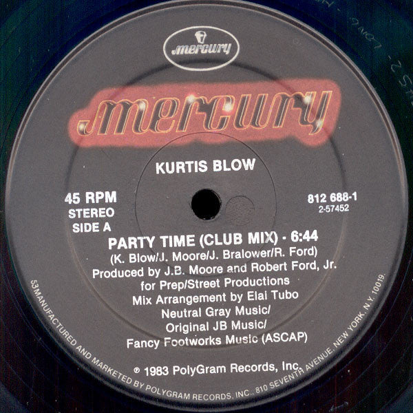 Kurtis Blow - Party Time - 1983