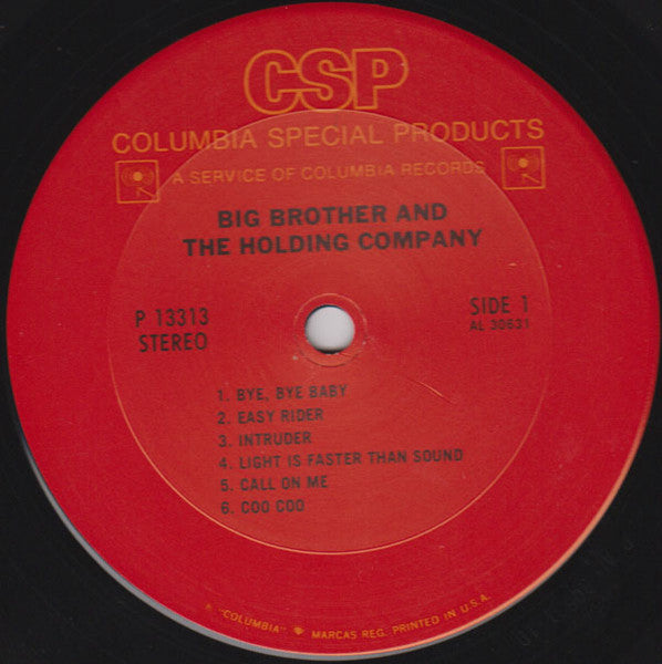 Big Brother & The Holding Company Featuring Janis Joplin - Big Brother & The Holding Company - 1976