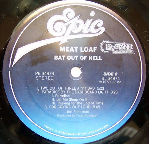 Meat Loaf - Bat Out Of Hell - 1985