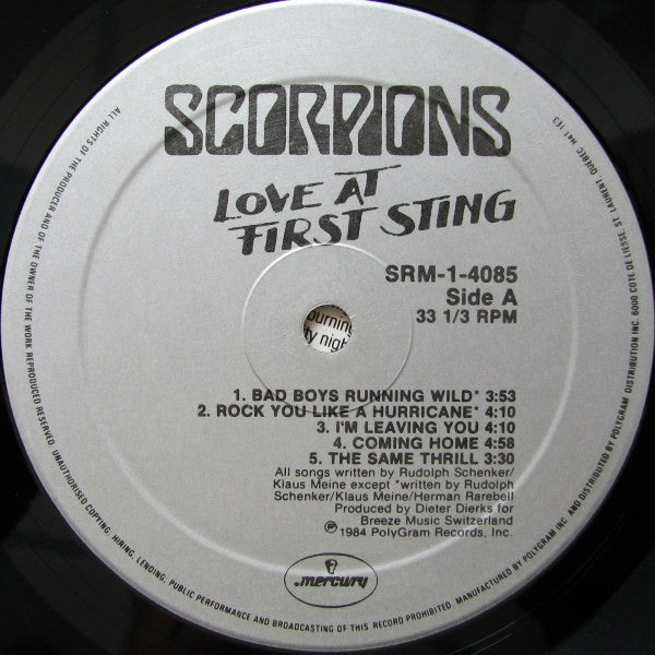 Scorpions - Love At First Sting