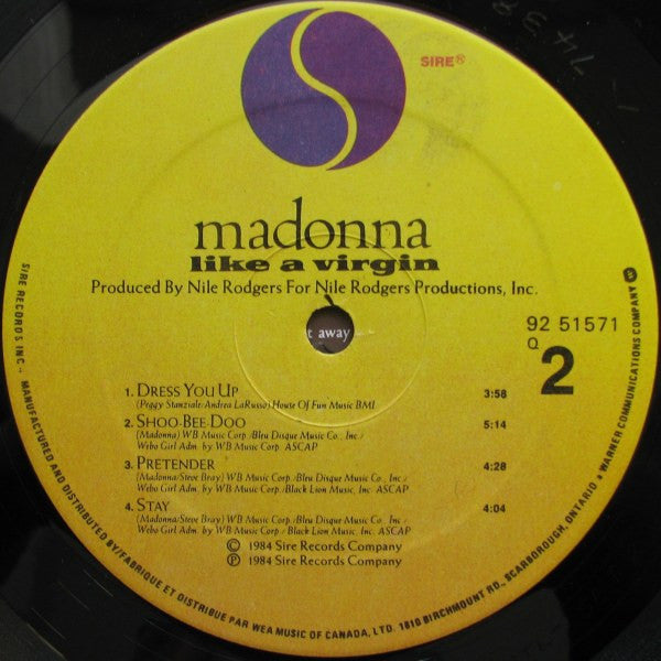 Madonna - Like A Virgin - 1984