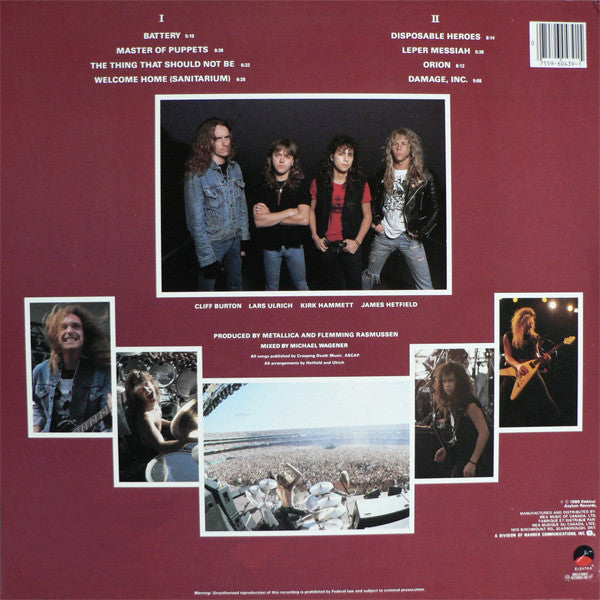 Metallica - Master Of Puppets - 1986