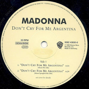 Madonna - Don't Cry For Me Argentina