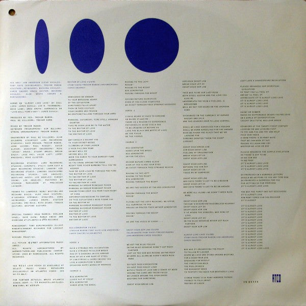 Yes - Big Generator - 1987