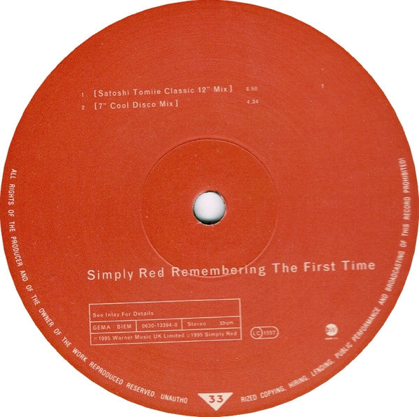 Simply Red - Remembering The First Time (The Remixes) - 1995