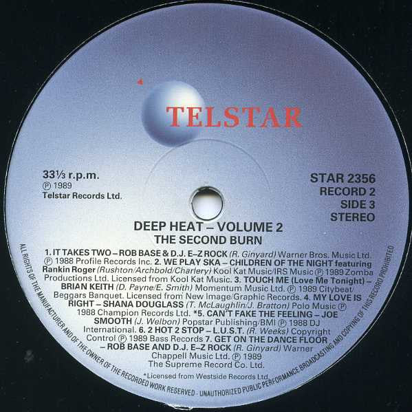 Various - Deep Heat 2 - The Second Burn - 1989