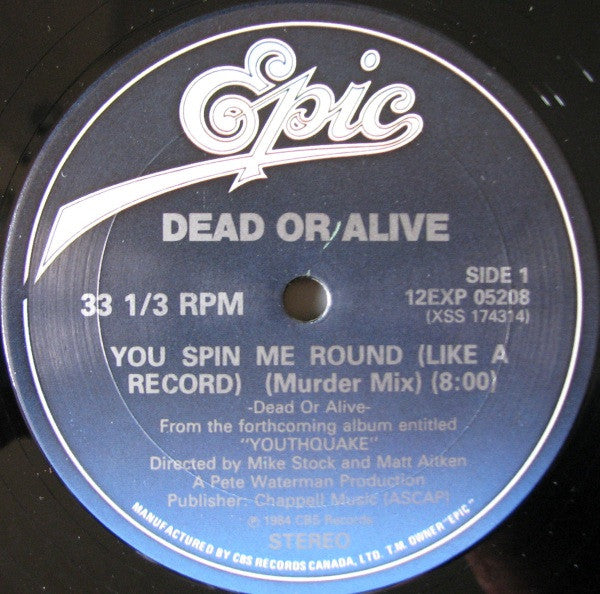 Dead Or Alive - You Spin Me Round (Like A Record) (Extended Murder Mix) - 1984